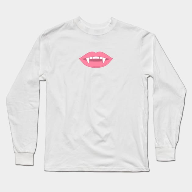 Vampire fangs Long Sleeve T-Shirt by Catprint